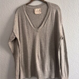 Lucky Brand Heather Gray Knit Top
